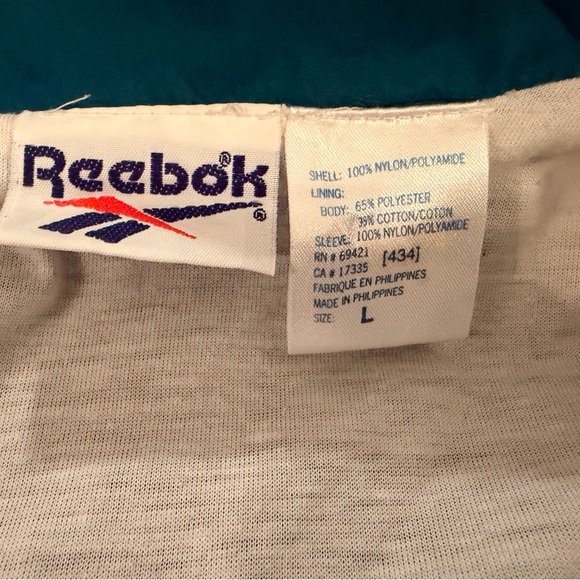 Vintage Reebok Teal & Navy Colorblock Windbreaker - Picture 4 of 4